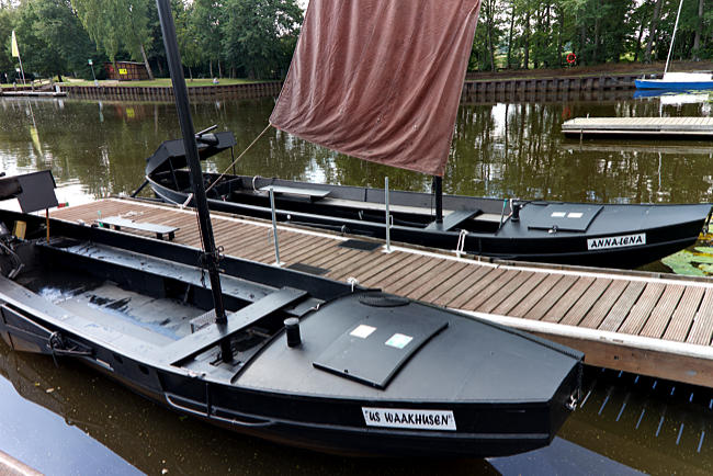 Torfkähne im Hammehafen Worpswede