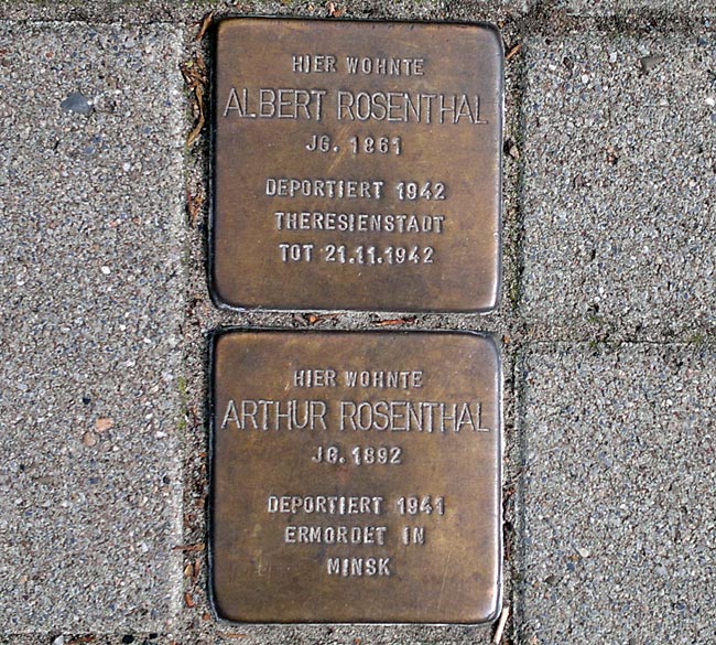 Stolpersteine am Osterdeich - Bremen sehenswert