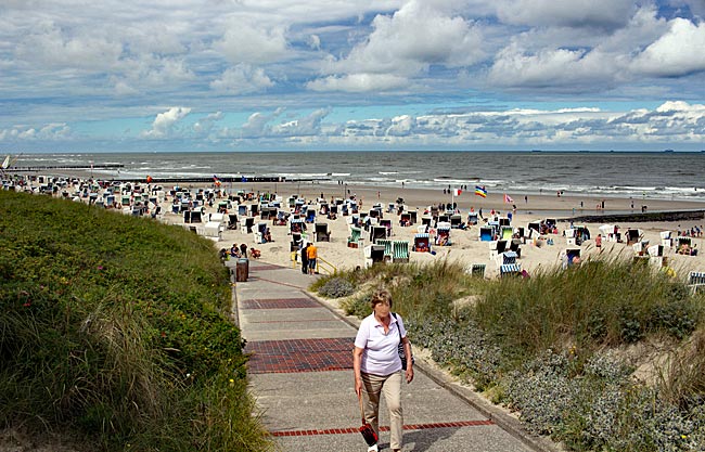 Wangerooge - Hauptstrand an der Promenade