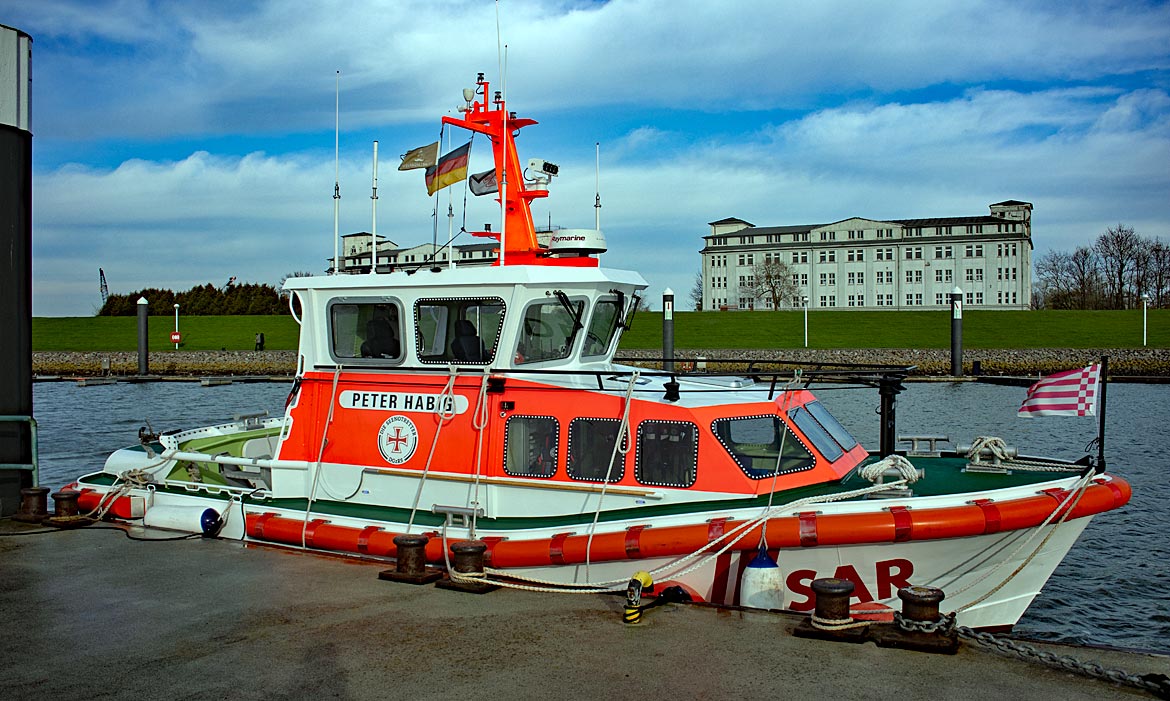 Seenotrettungsboot in Wilhelmshaven