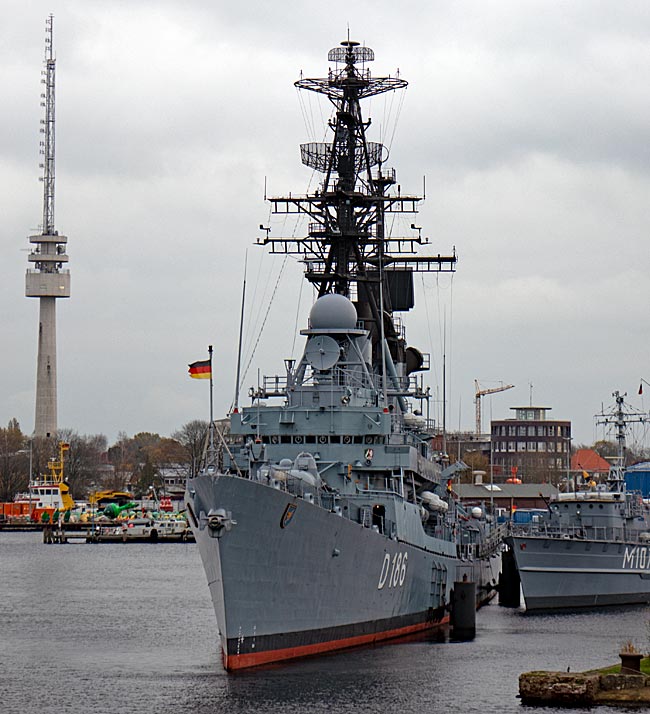 Wilhelmshaven - Zerstörer Mölders im Marinemuseum